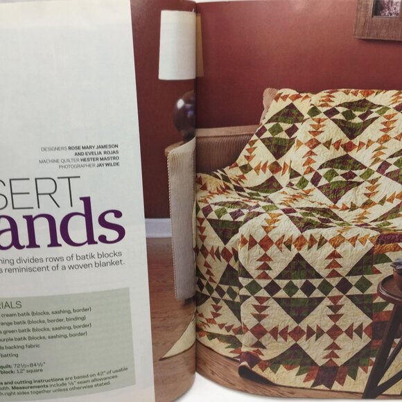 Better Homes Garden Quilt Sampler Magazine Spring Summer 2013 10 Unique Projects - Picture 6 of 10